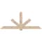 Ekena Millwork Kennewick Smooth Timber Gable Bracket, Douglas Fir, 84"W x 35"H x 5 1/2"D x 5 1/2"F, 10/12 Pitch GBW084X35X0606KEN00SDF - alternate 1